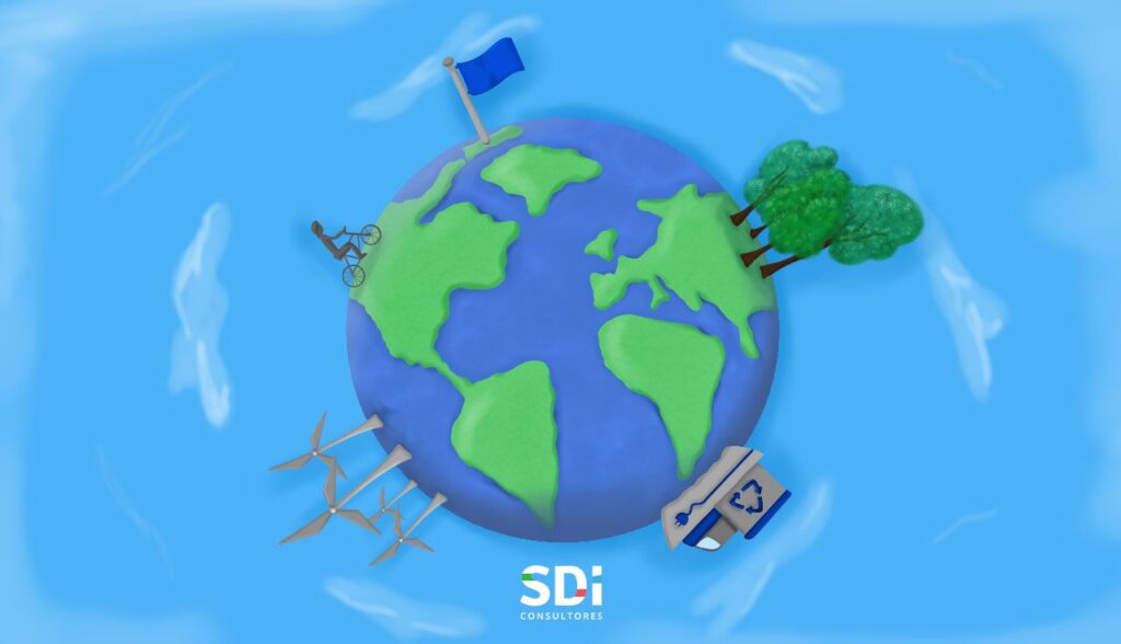 Bandera azul cambio climático